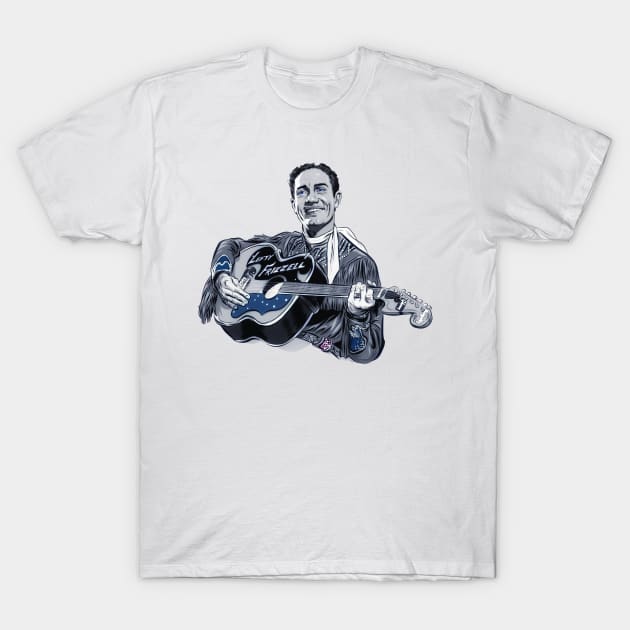 Lefty Frizzell - An illustration by Paul Cemmick T-Shirt by PLAYDIGITAL2020